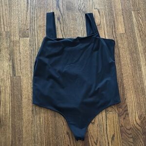 Black Sleeveless Bodysuit